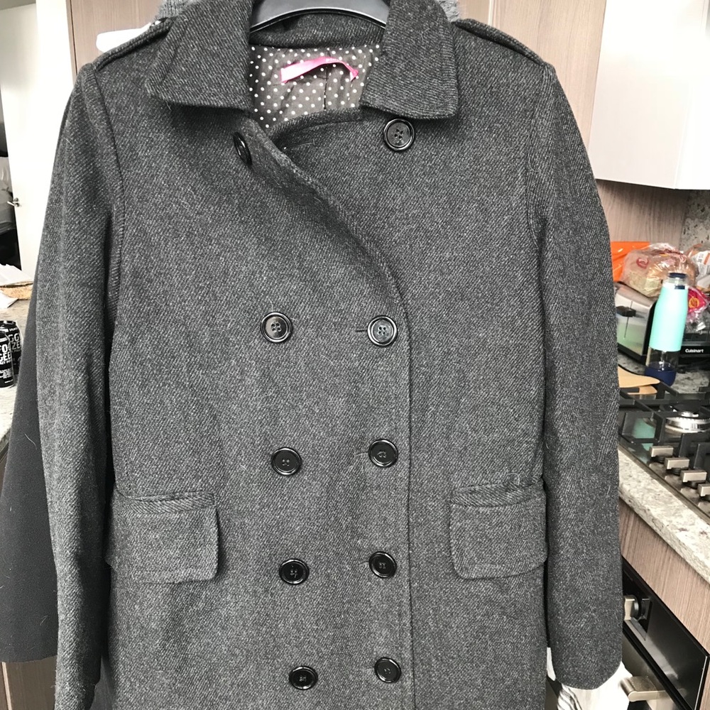 Grey coat from New York boutique